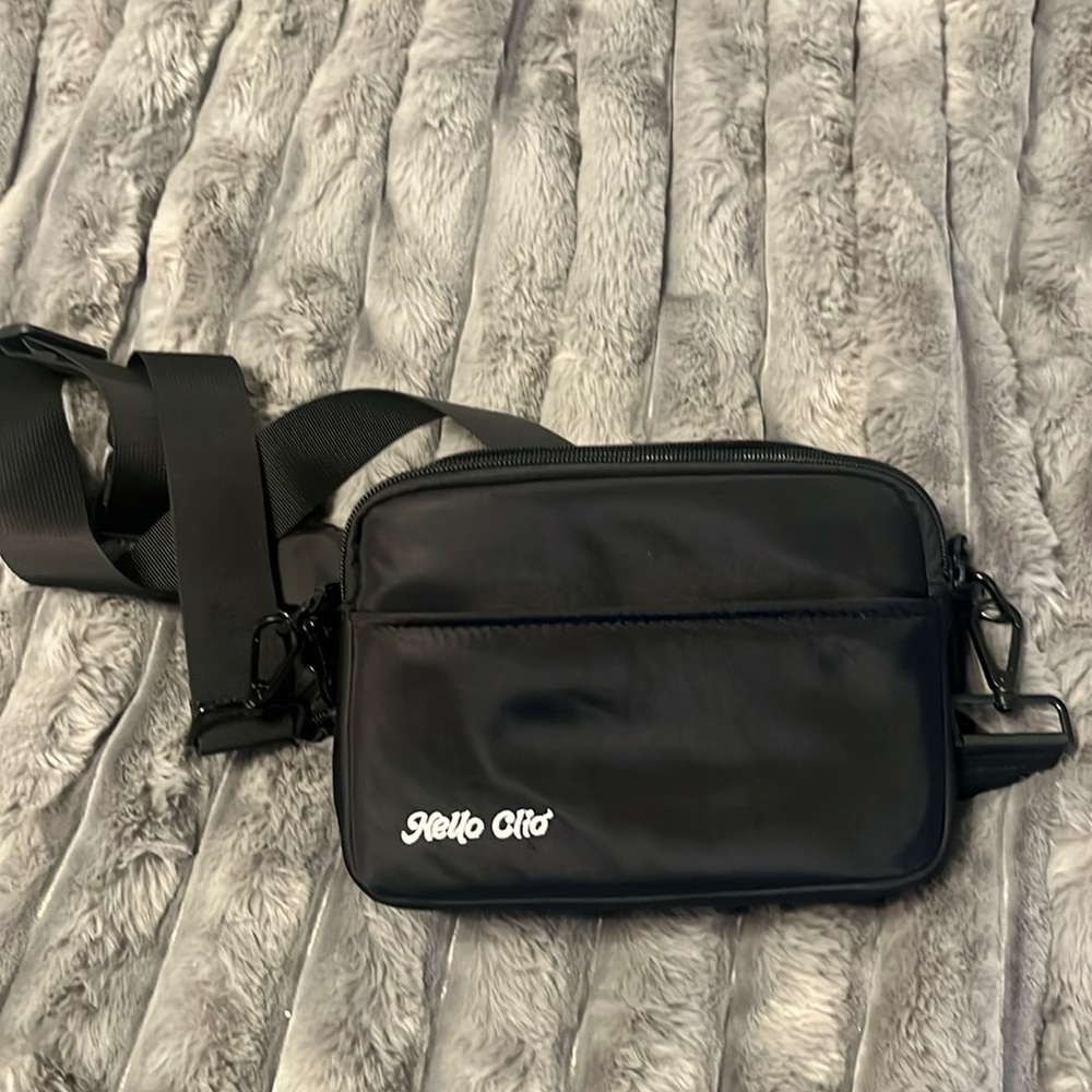 Hello Clio Kindle Bag black crossbody purse book paper white